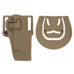 Quick-Draw Pistol Holster with Locking Mechanism for 1911 - Tan [CS]